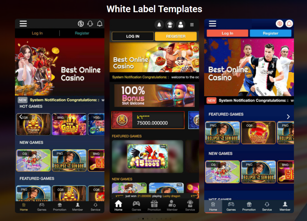mwtech branding and personalization casino templates